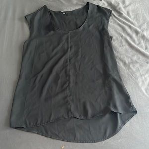 Black sleeveless top